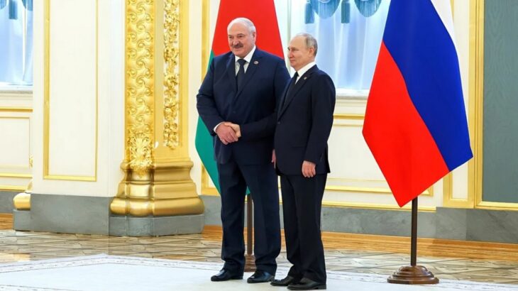 Alexandr Lukašenko a Vladimir Putin