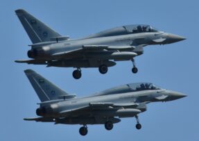 Dva Eurofightery Typhoon Saúdské Arábie