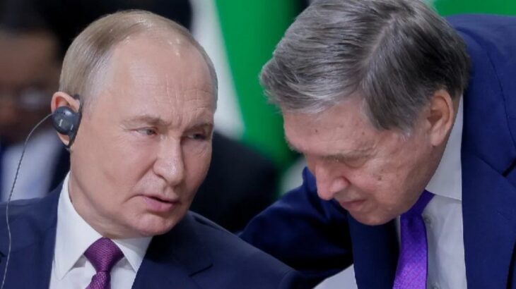 Jurij Ušakov a Vladimir Putin