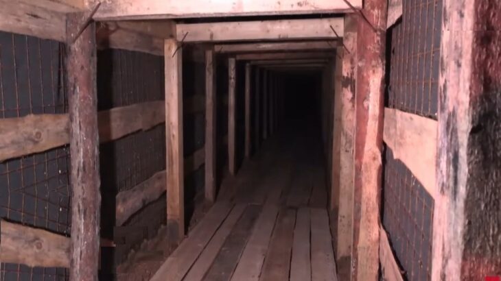 Podzemní tunel 93. brigády Cholodnyj Jar v směru na Kramatorsk