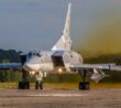 Ruský strategický bombardér Tu-22M3 se střelou Ch-22