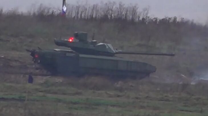 Ruský tank na cvičení Centrum-2026