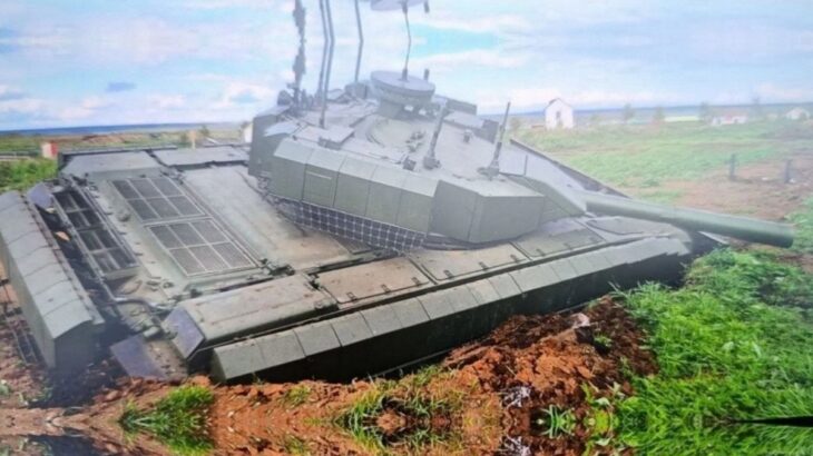 Ruský tank Šturm na cvičení Centrum-2026