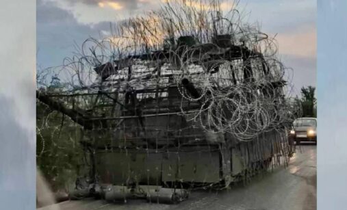 Ukrajinský ježčí tank