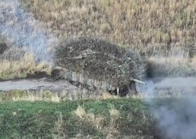 Ukrajinský tank, ježek proti dronům