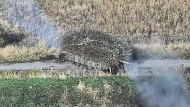 Ukrajinský tank, ježek proti dronům