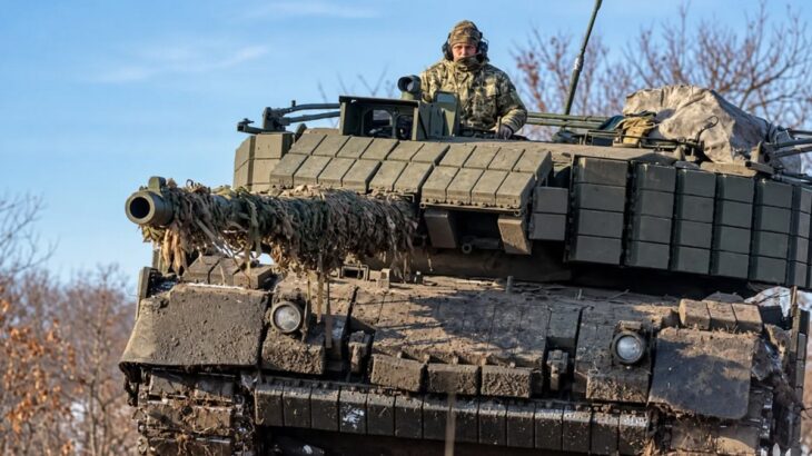 Ukrajinský tank Leopard 1A5