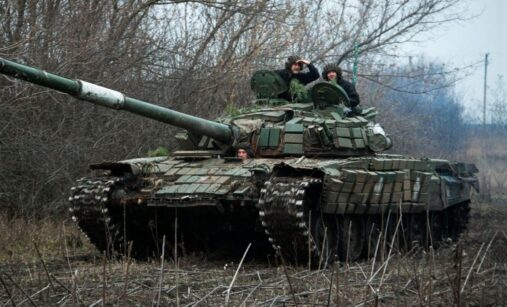 Ukrajinský tank T-72M1